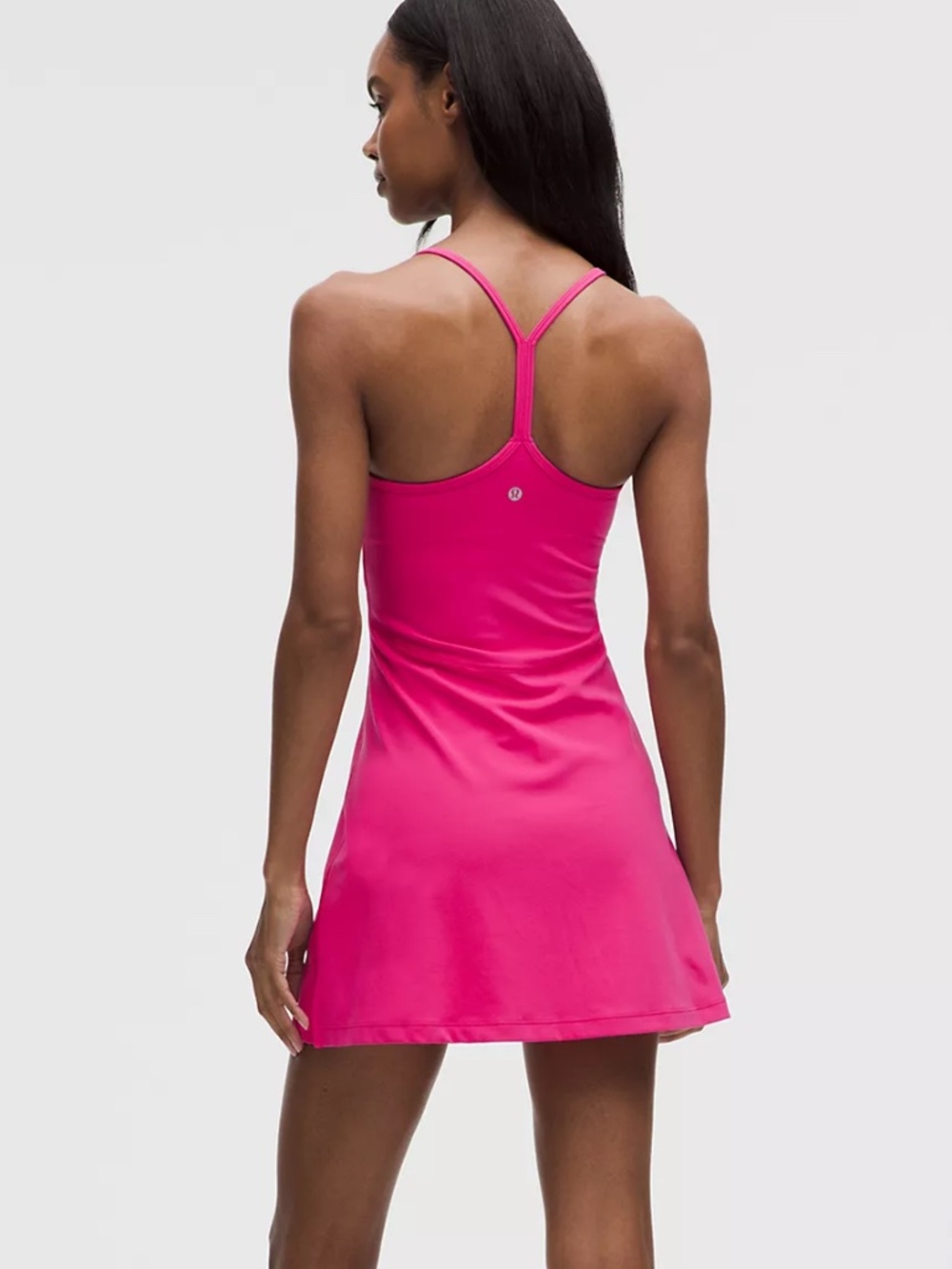 LULULEMON FLOW Y DRESS LIGHT SUPPORT B/C CUP SONIC PINK WOMEN'S SZ MEDIUM NEW - Picture 2 of 8